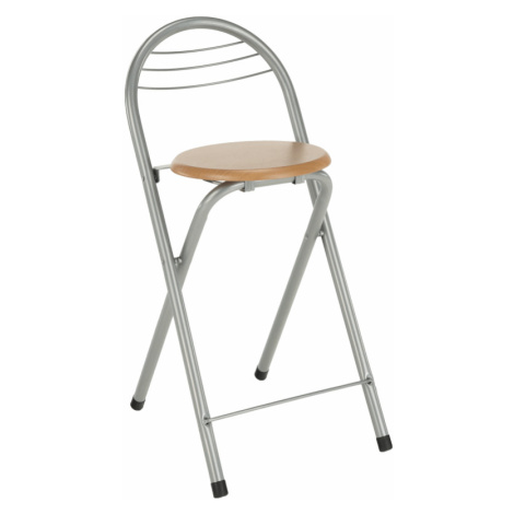 Barová židle BOXER, buk/chrom Tempo Kondela
