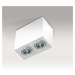 Stropní bodové přisazené svítidlo AZzardo Eloy 2 white/aluminium AZ1354 GU10 2x50W IP20 18,5cm h