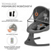 KINDERKRAFT Lehátko houpací s melodií 2v1 Lumi, do 9 kg, Premium Dark grey