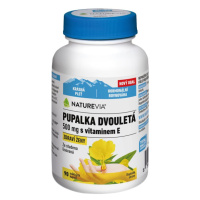 NatureVia Pupalka dvouletá 500 mg + Vitamín E 90 kapslí