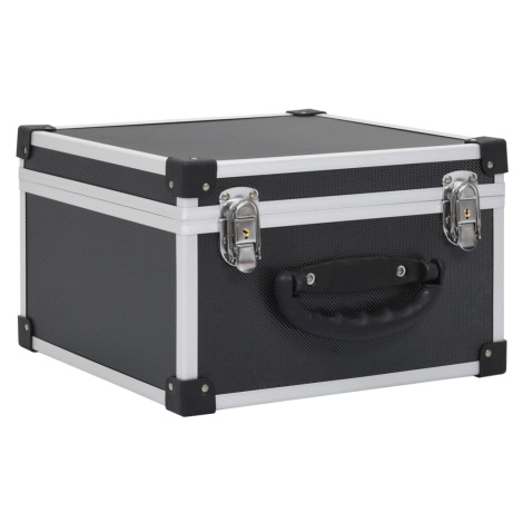 vidaXL Kufr na CD na 40 CD hliník ABS černý