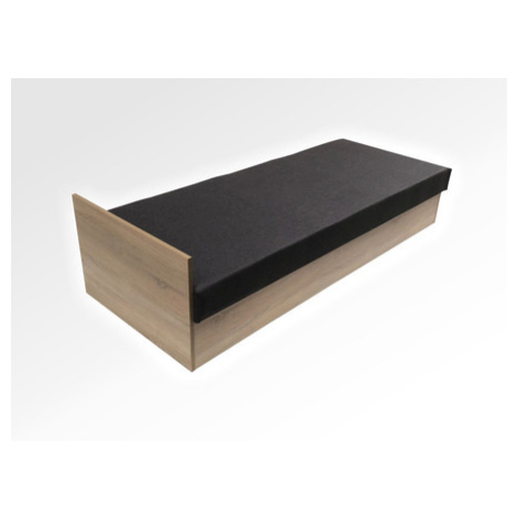 Válenda Gold B90 - 90x200 cm Tmavě hnědá Dub sonoma