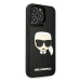 Karl Lagerfeld KLHCP13LKH3DBK hard silikonové pouzdro iPhone 13 / 13 Pro 6.1" black 3D Rubber Ka