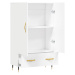 vidaXL Skříň highboard bílá 69,5 x 31 x 115 cm kompozitní dřevo