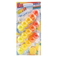 Dr. Devil WC Bicolor 5ball závěsný WC blok Lemon 3 x 35 g