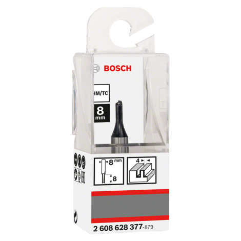 BOSCH 4x8mm jednobřitá drážkovací fréza Standard for Wood (stopka 8 mm)