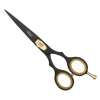 Eurostil 04501 Matt Black Scissors Razor Edge - nůžky na klasický střih, 5,5"