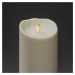Konstsmide Christmas Dekorativní svíčka LED IP44 krémově bílá roztavená 18,4 cm