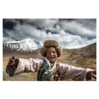 Umělecká fotografie Smile Tibet, Sarawut Intarob, (40 x 26.7 cm)