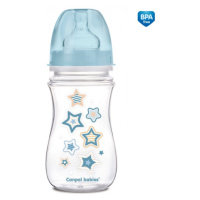 Canpol babies Newborn láhev na mléko modrá Hvězdy 240ml