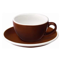 Loveramics Egg - Flat White 150 ml Cup and Saucer - Brown