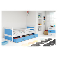 BMS Dětská postel RICO 1 | bílá 80 x 190 cm Barva: Modrá