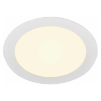 SLV BIG WHITE SENSER 18 Indoor, stropní vestavné LED svítidlo kruhové, bílé, 3000K 1003009