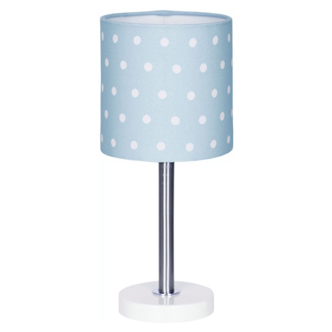 Livone Dětská stolní lampička - Modrá s puntíky