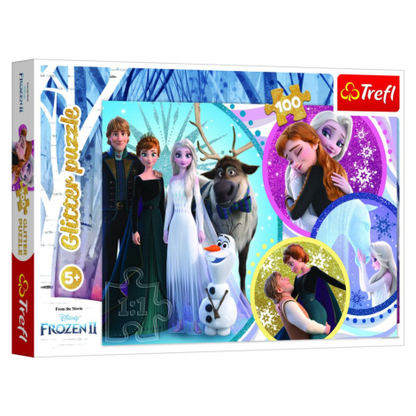 Trefl Puzzle Frozen 2 - V záři lásky / 100 dílků Třpytivé - Trigano Trigano Jardin