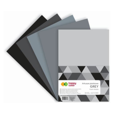 Sada pěnovky A4 (5ks) šedý mix