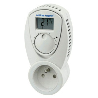 Hutermann Zásuvkový elektronický termostat Hütermann pro ovládání topení, např. koupelnový radiá