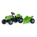 Šlapací traktor s vlečkou Rolly Toys 012411 zelený