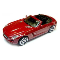 Bburago street fire mercedes-benz sls amg roadster červený 1:43