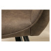 LuxD Designová židle Francesca, šedohnědá taupe