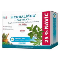 HerbalMed Dr.Weiss Eukalypt + máta + Vitamín C 30 pastilek