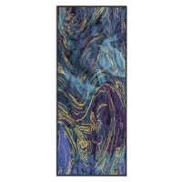 Tmavě modrý pratelný běhoun 80x200 cm Swirls – Oyo Concept