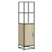 vidaXL Skříň highboard dub sonoma 35,5x35x139 cm kompozit a kov