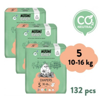 MUUMI BABY 5 Maxi+ 10–16 kg měsíční balení eko plen 132 ks