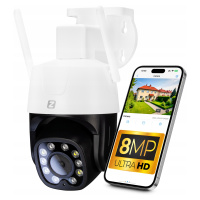 Venkovní kamera Otočná WiFi 8MPx 8MP 4K Uhd Audio Aplikace 4XZOOM