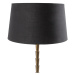 Stolní lampa ve stylu art deco bronzová s odstínem černé bavlny 35 cm - Pisos