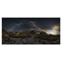 Fotografie Galaxy Dolomites, Ivan Pedretti, 50 × 23.2 cm