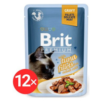 Brit Premium Cat Delicate Fillets in Gravy with Tuna 12 × 85 g
