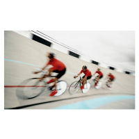 Fotografie Cyclists on Velodrome, Randy Faris, (40 x 24.6 cm)