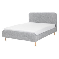BELIANI postel RENNES 180 × 200 cm, světle šedá