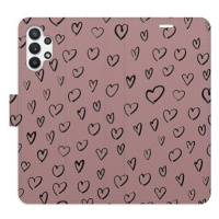 iSaprio Flip pouzdro Heart Dark 02 pro Samsung Galaxy A32 5G