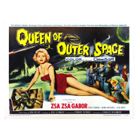 Ilustrace Queen Of Outer Space 02, 40 × 30 cm