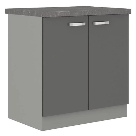 Kuchyňská skříňka Grey 80D 2F BB, šedá BAUMAX