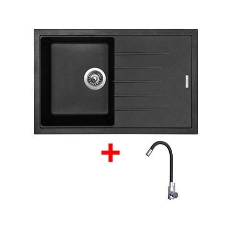 Sinks Best 780 Pureblack + Elasta nerez/černý