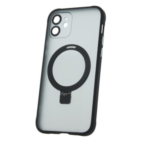 Forever Silikonové TPU pouzdro Mag Ring pro iPhone 12 Pro černé (TPUAPIP12PMRTFOBK)