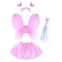 Karnevalový kostým květinka s křídly, 4 ks