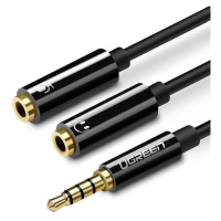 UGREEN AV141 Audio rozbočovač AUX kabel mini jack 3,5 mm (samec) na sluchátka + mikrofon (samice