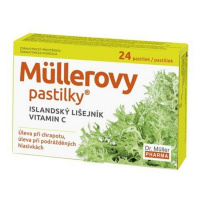 DR. MÜLLER Müllerovy pastilky islandský lišejník a vitamín C 24ks ZP