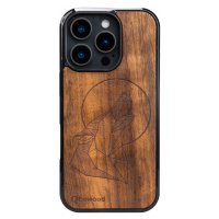 Dřevěné Pouzdro Bewood pro iPhone 16 Pro Vlk Imbuia