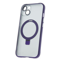 Silikonové TPU pouzdro Mag Ring pro Apple iPhone 15 Plus, fialová
