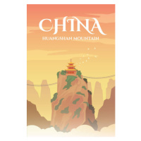 Ilustrace China. Vector poster., Mikalai Manyshau, 26.7 × 40 cm