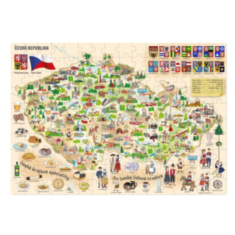 Popular Puzzle Mapa České republiky, 160 dílků