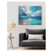 Obrazy na stěnu - Moře po dešti Rozměr: 40x50 cm, Rámování: vypnuté plátno na rám