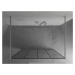 MEXEN/S Kioto Sprchová zástěna WALK-IN volněstojící 150 x 200, černá vzor 8 mm, chrom 800-150-00