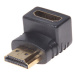 PremiumCord Adapter HDMI M/F, zahnutý do pravého úhlu - kphdma-5