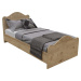 Jednolůžková postel v přírodní barvě 90x190 cm Lefkas – Kalune Design